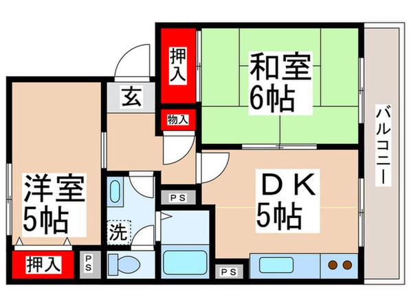 瑞光ハイツの物件間取画像